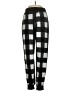 Aero 100% Polyester Checkered-gingham Black Casual Pants Size S - photo 1