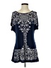 Bleu Blue Short Sleeve Blouse Size S - photo 1