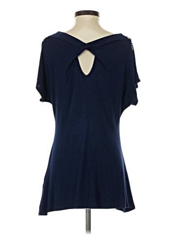 Bleu Short Sleeve Blouse (view 2)