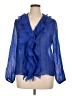 Zara Blue 3/4 Sleeve Blouse Size XL - photo 1