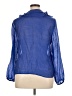 Zara Blue 3/4 Sleeve Blouse Size XL - photo 2