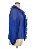 Zara Blue 3/4 Sleeve Blouse Size XL - photo 4