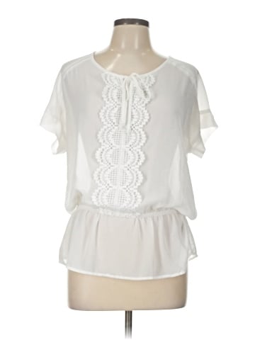Christopher & Banks Short Sleeve Blouse (view 1)