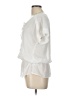 Christopher & Banks 100% Polyester Ivory Short Sleeve Blouse Size L (petite) - photo 5