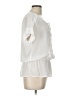 Christopher & Banks 100% Polyester Ivory Short Sleeve Blouse Size L (petite) - photo 4