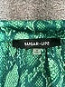 Sugar Lips 100% Polyester Teal Long Sleeve Blouse Size S - photo 6