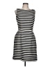 Halogen Stripes Black Casual Dress Size 10 - photo 1