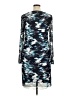 DKNY Print Blue Cocktail Dress Size 16 - photo 2