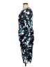 DKNY Print Blue Cocktail Dress Size 16 - photo 5