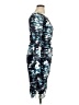 DKNY Print Blue Cocktail Dress Size 16 - photo 4