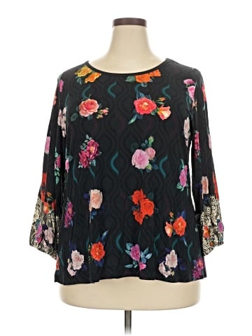 Johnny Was 3/4 Sleeve Blouse (view 1)