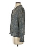 Cooper & Ella 100% Polyester Animal Print Blue Long Sleeve Blouse Size S - photo 5