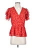 Madewell Red Short Sleeve Blouse Size 4 - photo 1