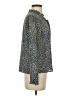 Cooper & Ella 100% Polyester Animal Print Blue Long Sleeve Blouse Size S - photo 4