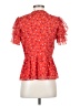 Madewell Red Short Sleeve Blouse Size 4 - photo 2