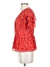 Madewell Red Short Sleeve Blouse Size 4 - photo 5