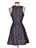 Aqua 100% Polyester Paisley Blue Cocktail Dress Size XS - photo 2