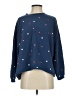 Mighty Fine Hearts Blue Pullover Sweater Size S - photo 1