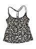 Kona Sol Chevron-herringbone Black Swimsuit Top Size S - photo 1
