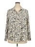 Style&Co 100% Rayon Print Ivory Long Sleeve Blouse Size 2X - photo 1