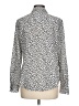 MICHAEL Michael Kors 100% Polyester Animal Print Silver Long Sleeve Blouse Size L - photo 2