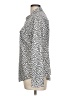 MICHAEL Michael Kors 100% Polyester Animal Print Silver Long Sleeve Blouse Size L - photo 5