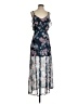 Unbranded 100% Polyester Floral Blue Casual Dress Size XXS (estimated) - photo 1