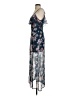 Unbranded 100% Polyester Floral Blue Casual Dress Size XXS (estimated) - photo 5