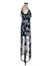 Unbranded 100% Polyester Floral Blue Casual Dress Size XXS (estimated) - photo 4