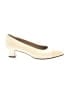 Salvatore Ferragamo 100% Leather Ivory Tan Heels Size 8 - photo 1