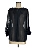 Joe Fresh 100% Polyester Black 3/4 Sleeve Blouse Size M - photo 1