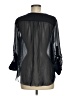 Joe Fresh 100% Polyester Black 3/4 Sleeve Blouse Size M - photo 2