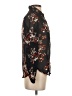 Frenchi 100% Polyester Floral Black Long Sleeve Blouse Size XS - photo 4