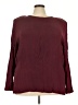 Melrose Burgundy Long Sleeve Blouse Size 3X - photo 1