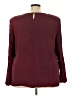 Melrose Burgundy Long Sleeve Blouse Size 3X - photo 2