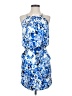 Boston Proper Print Blue Cocktail Dress Size 0 - photo 1