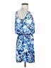 Boston Proper Print Blue Cocktail Dress Size 0 - photo 4