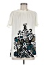Harold's Ivory Short Sleeve Blouse Size M - photo 1