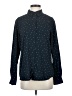 Uniqlo Polka Dots Blue Long Sleeve Blouse Size S - photo 1