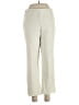 Ecru Solid Ivory Casual Pants Size L - photo 1