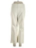 Ecru Solid Ivory Casual Pants Size L - photo 2