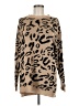 Goodnight Macaroon Animal Print Tan Pullover Sweater Size M - photo 1