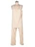 Carly Jean Solid Ivory Jumpsuit Size M - photo 1