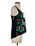 Bongo Teal Black Sleeveless Top Size S - photo 4