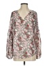 Unbranded 100% Polyester Silver Long Sleeve Blouse Size S - photo 1