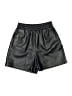 Stradivarius Metallic Black Athletic Shorts Size S - photo 1