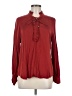 Chico's 100% Modal Burgundy Long Sleeve Blouse Size Med (1) - photo 1