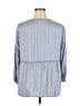 Fever 100% Rayon Blue 3/4 Sleeve Blouse Size XL - photo 2