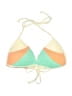 Eidon Color Block Green Swimsuit Top Size S - photo 1