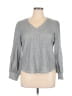 Fever 100% Polyester Gray 3/4 Sleeve Top Size XL - photo 1